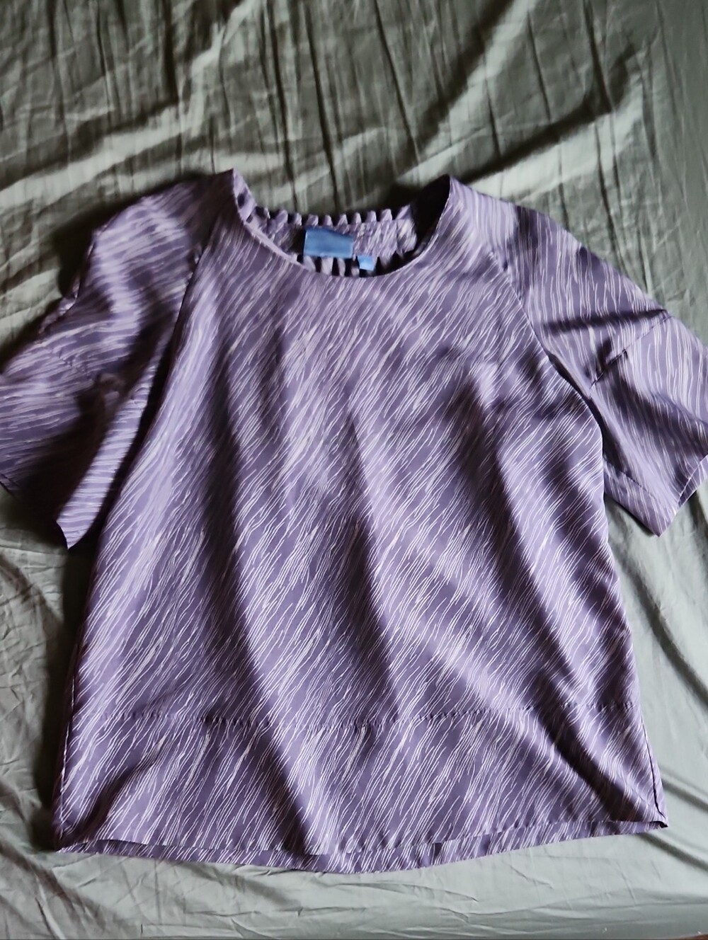 Simply Vera Vera Wang Lavender Short-Sleeve Textured Tee